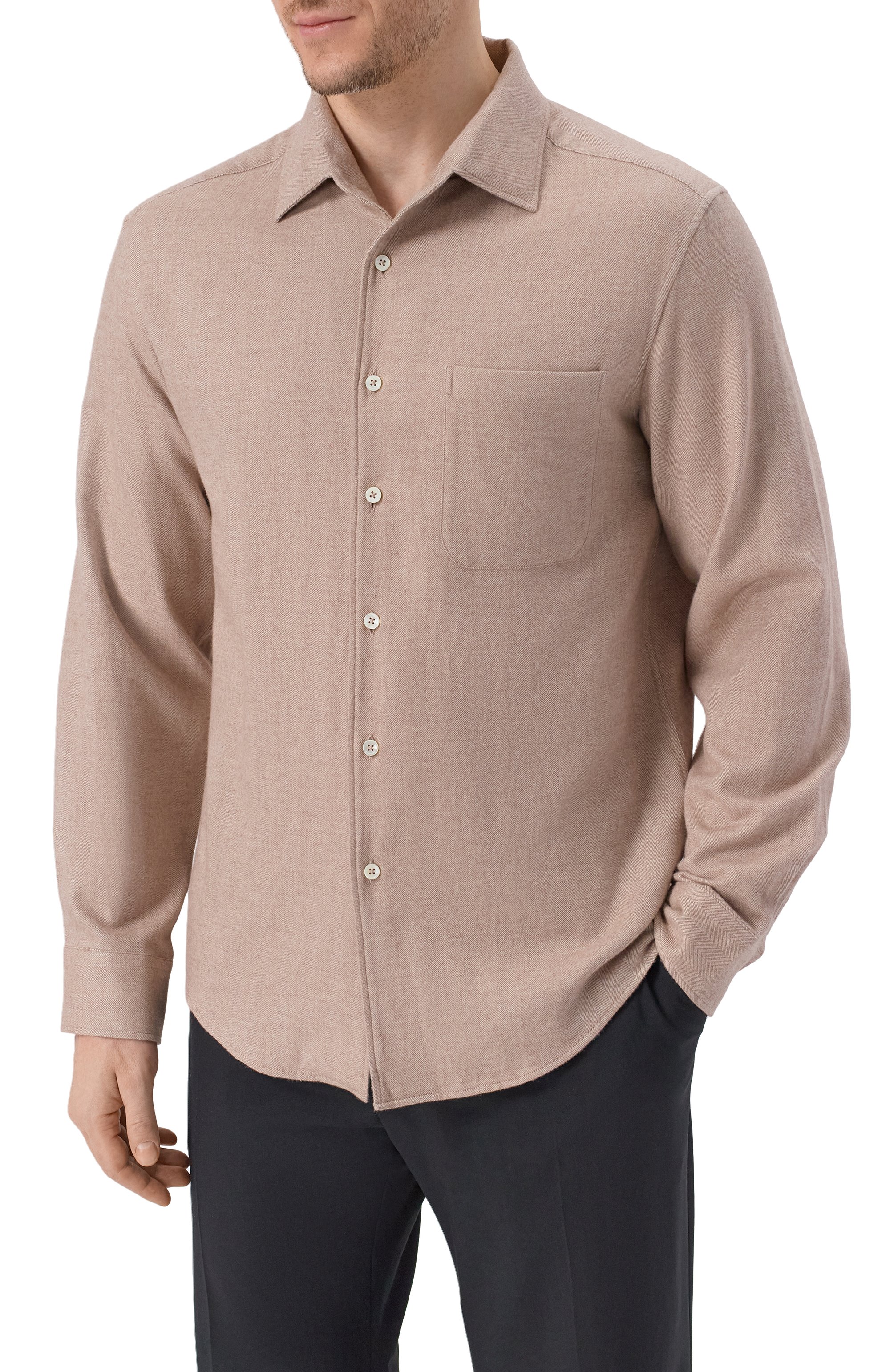 Хлопковая рубашка 12 STOREEZ, арт. 134857, фото 3