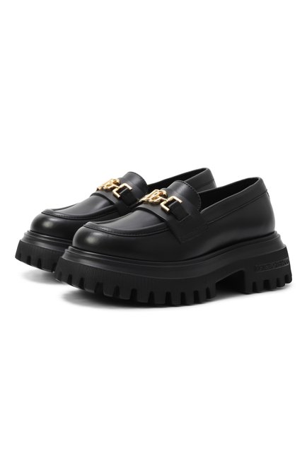 Кожаные лоферы DOLCE & GABBANA, арт. D11351/A1065/27-36