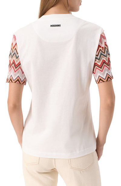 Футболка из хлопка и вискозы MISSONI, арт. DS25SL01/BJ00N7, фото 4