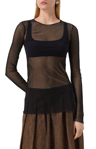 Топ UMA WANG черного цвета по цене 28800 руб., арт. UW1036, фото 3 Топ UMA WANG, арт. UW1036, фото 3