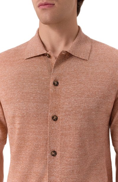 Рубашка из шерсти и льна 12 STOREEZ, арт. 131408, фото 5