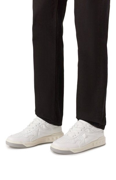 Кожаные кеды one stud VALENTINO, арт. 7Y2S0E71/NWN, фото 3