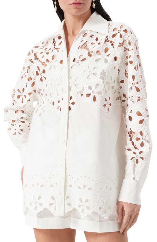 Хлопковая рубашка Dolce & Gabbana F5S57Z/GDCKN Белый  F5S57Z/GDCKN Фото 3