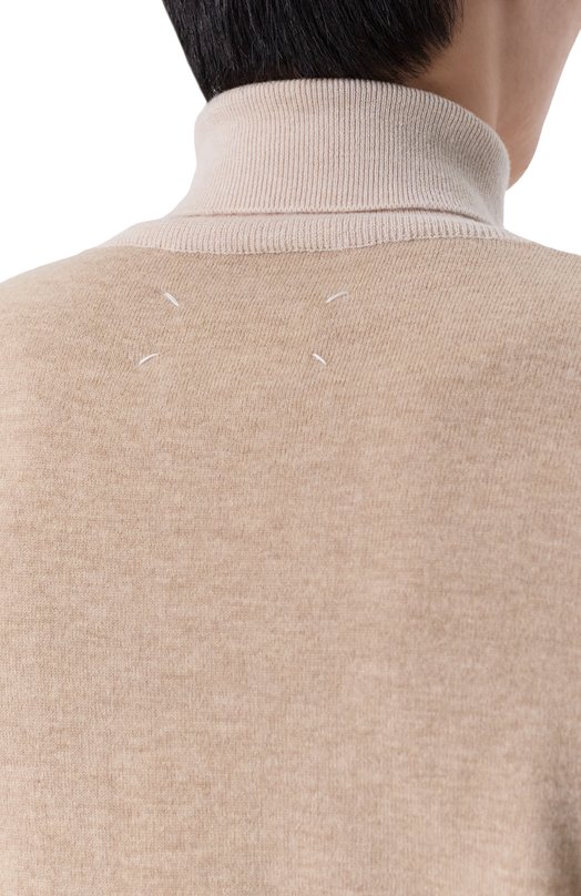 Шерстяная водолазка Maison Margiela S67HL0012/M13177 Бежевый  S67HL0012/M13177 Фото 5