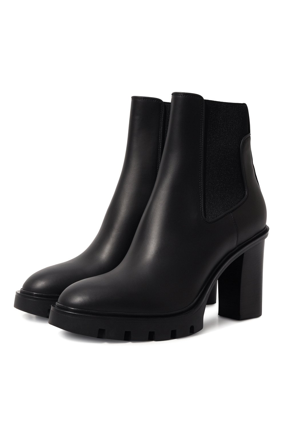 Кожаные ботильоны SANTONI, арт. WTCT59599NERBUDYN01, фото 1