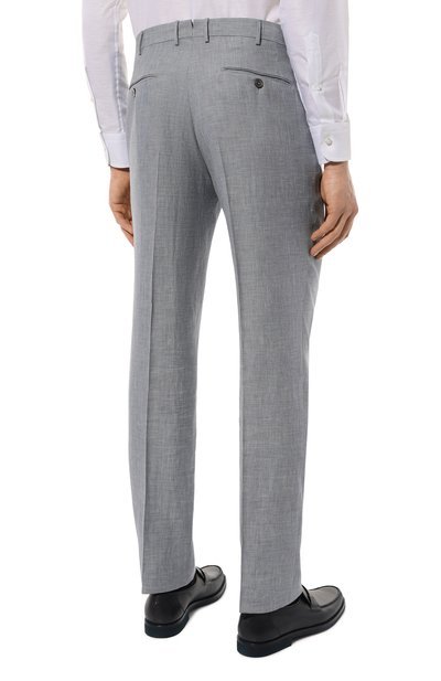 Брюки из шерсти и льна ZEGNA, арт. 749F07A7/75TB12, фото 4