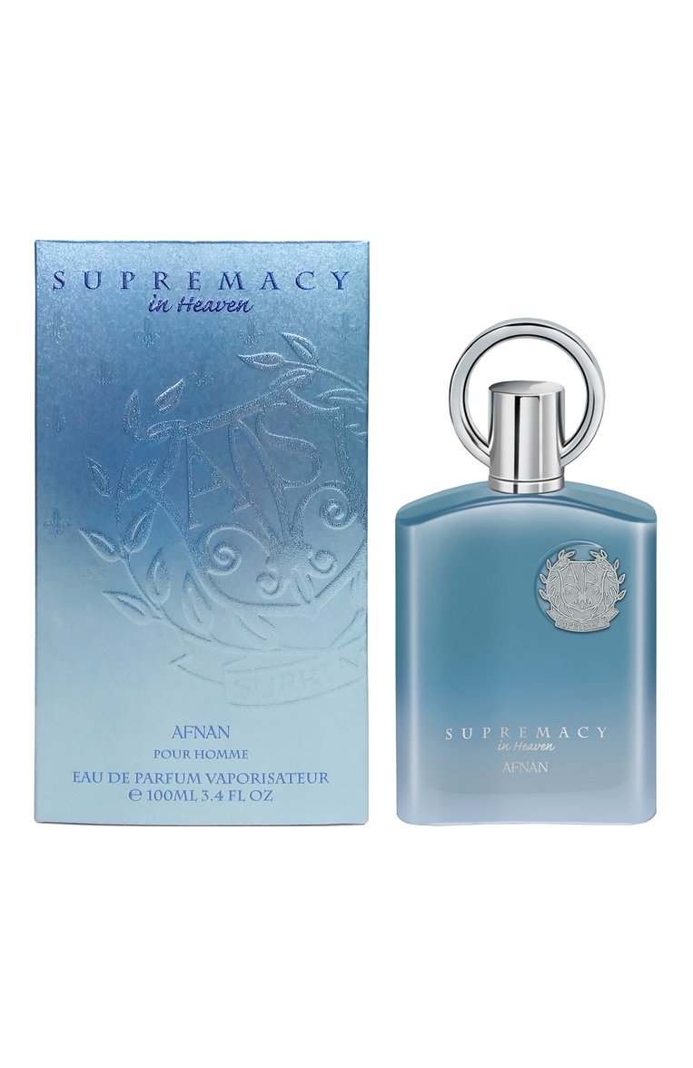 Мужской парфюмерная вода supremacy in heaven (100ml) AFNAN бесцветного цвета, арт. 6290171002253 | Фото 2 (Тип продукта - парфюмерия: Парфюмерная вода; Региональные ограничения белый список (Axapta Mercury): Не проставлено; Нос: Не проставлено; Ограничения доставки: flammable)