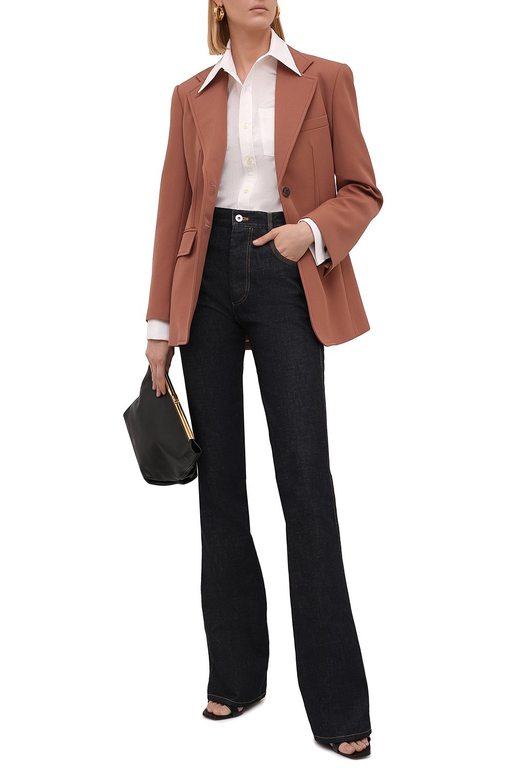 Рубашка из смеси льна и хлопка SAINT LAURENT, арт. 671299/Y3D50, фото 2
