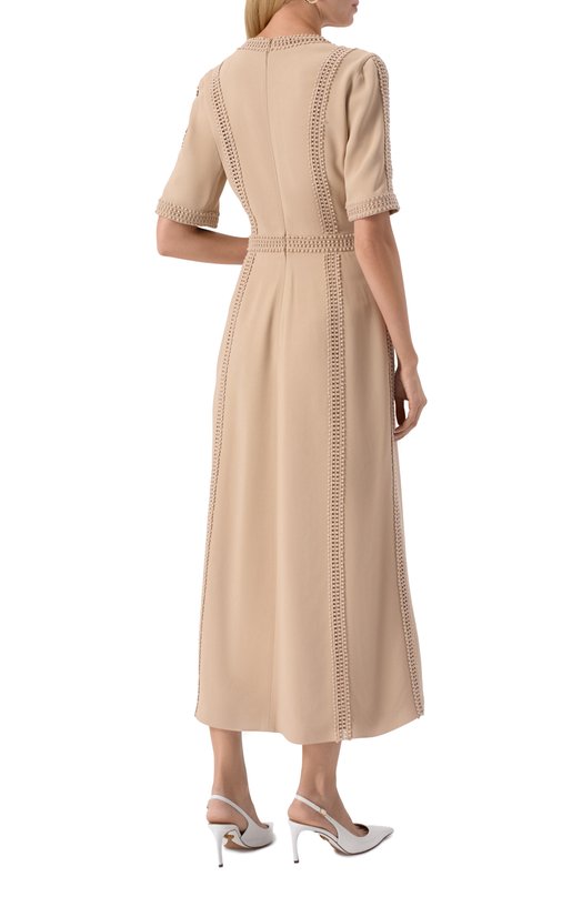 Платье Elie Saab D0560ES25/CD003 Бежевый  D0560ES25/CD003 Фото 4