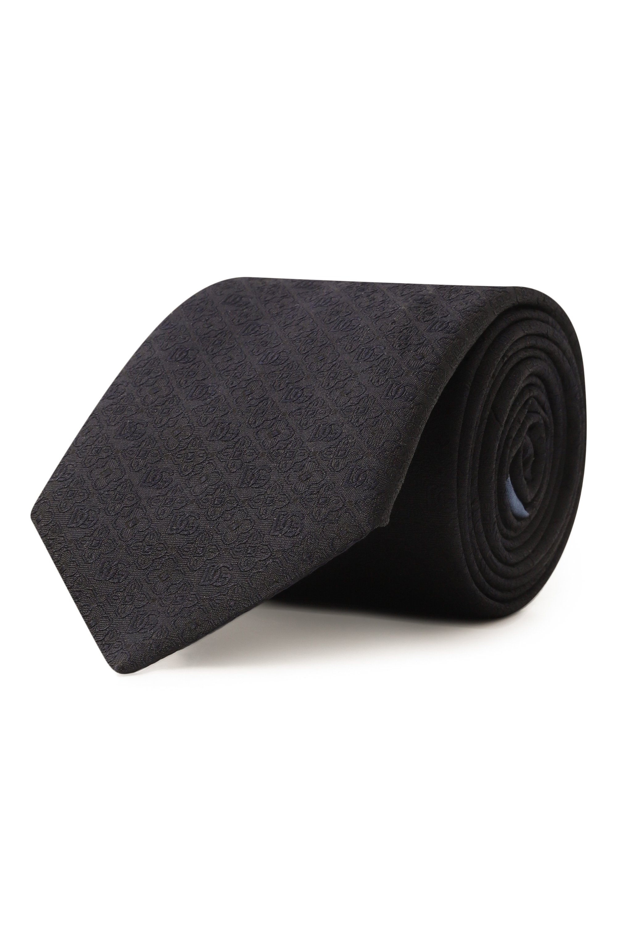 Шелковый галстук DOLCE & GABBANA темно-синего цвета по цене 30950 руб., арт. GT147E/G0JYR, фото 1 Шелковый галстук DOLCE & GABBANA, арт. GT147E/G0JYR, фото 1