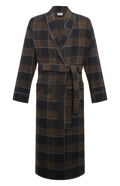 Мужской халат из хлопка и шерсти ZIMMERLI, арт. 4600-75143