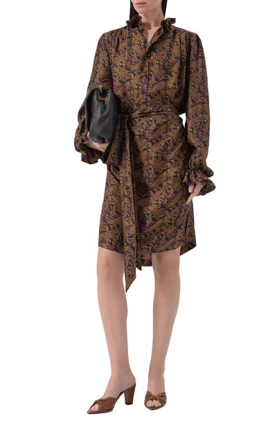 Кожаные мюли franciane 75 SAINT LAURENT, арт. 863363/AADF0, фото 3