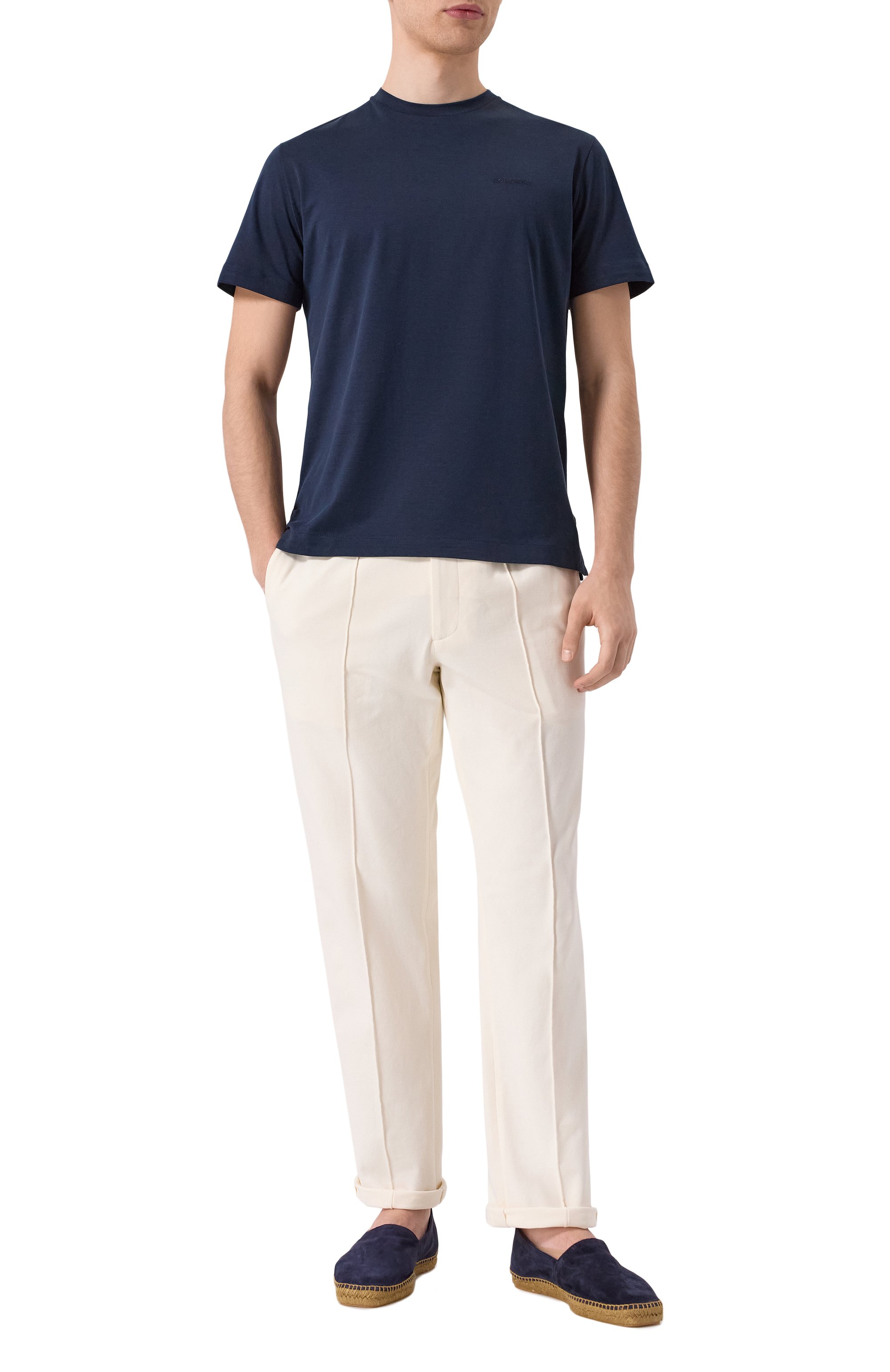 Футболка из шелка и хлопка COLOMBO, арт. TS00404/M0146-J0, фото 2