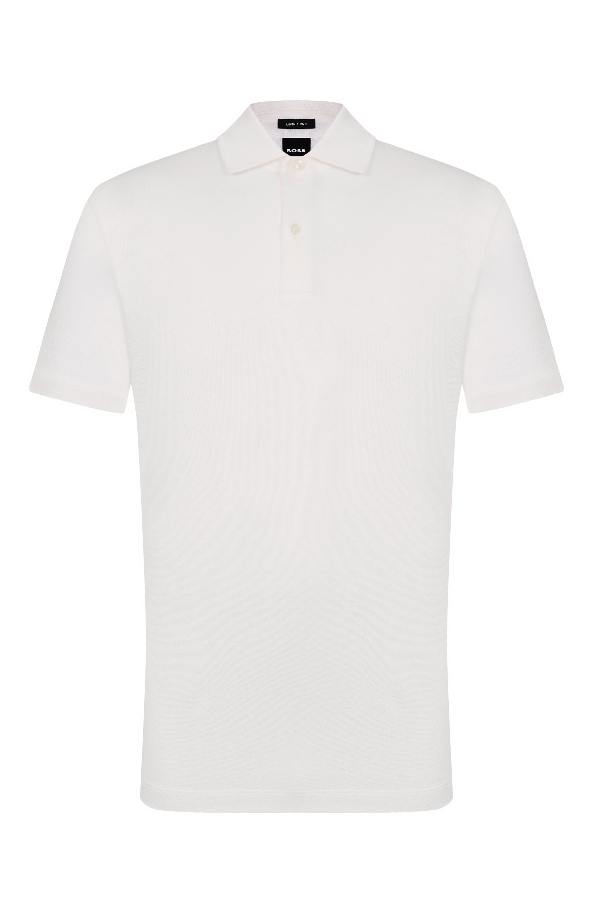 Поло изо льна и хлопка BOSS, арт. 50559147, фото 1
