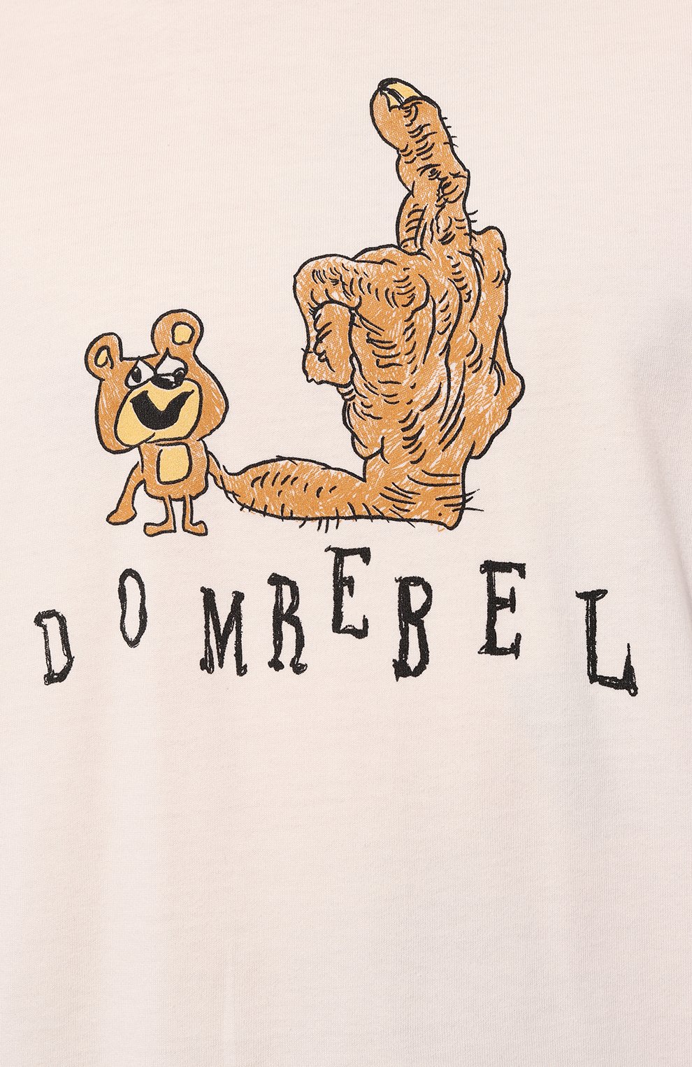 Хлопковая футболка DOMREBEL кремового цвета по цене 15400 руб., арт. M FRIENDLY/TSHIRT, фото 5 Хлопковая футболка DOMREBEL, арт. M FRIENDLY/TSHIRT, фото 5