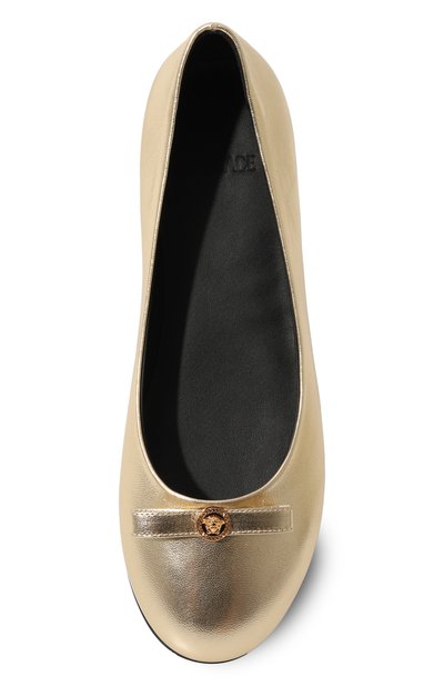 Кожаные балетки VERSACE, арт. 1016551/1A10842/34-40, фото 4