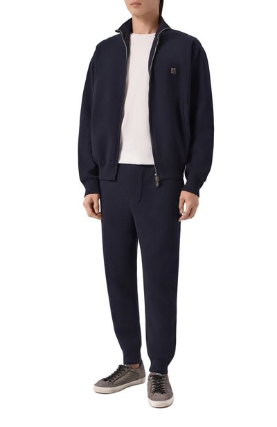 Толстовка из вискозы DSQUARED2 темно-синего цвета по цене 89950 руб., арт. S74HA1637/D13230, фото 2 Толстовка из вискозы DSQUARED2, арт. S74HA1637/D13230, фото 2