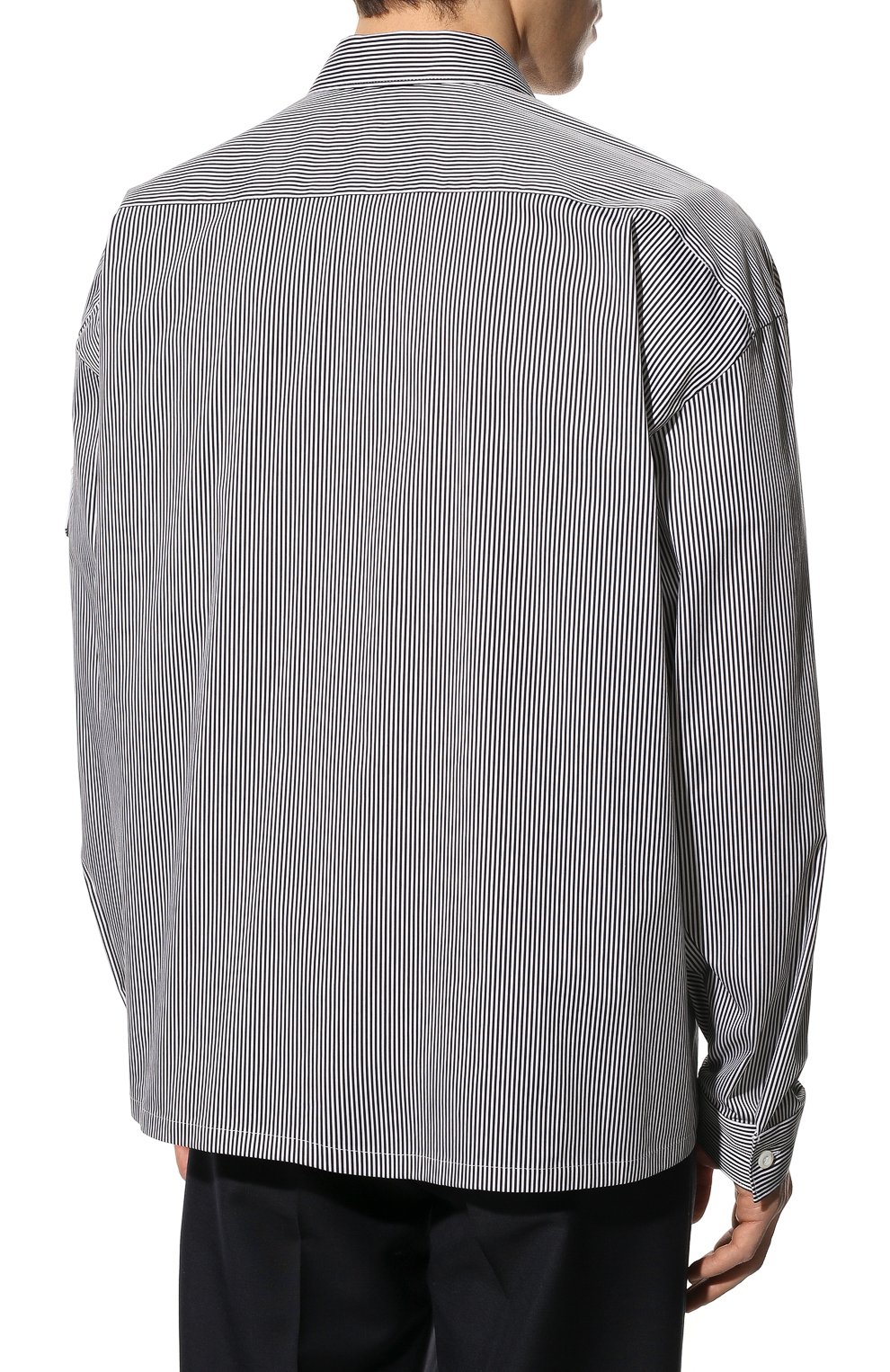 Хлопковая рубашка PRADA, арт. SC588-10G7-F0967-221, фото 4