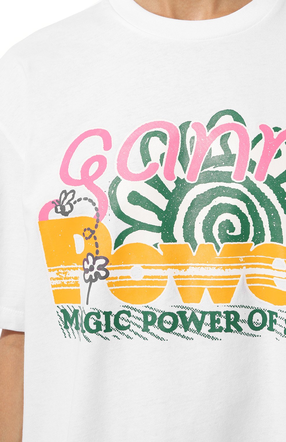 Хлопковая футболка GANNI, арт. T3790, фото 5