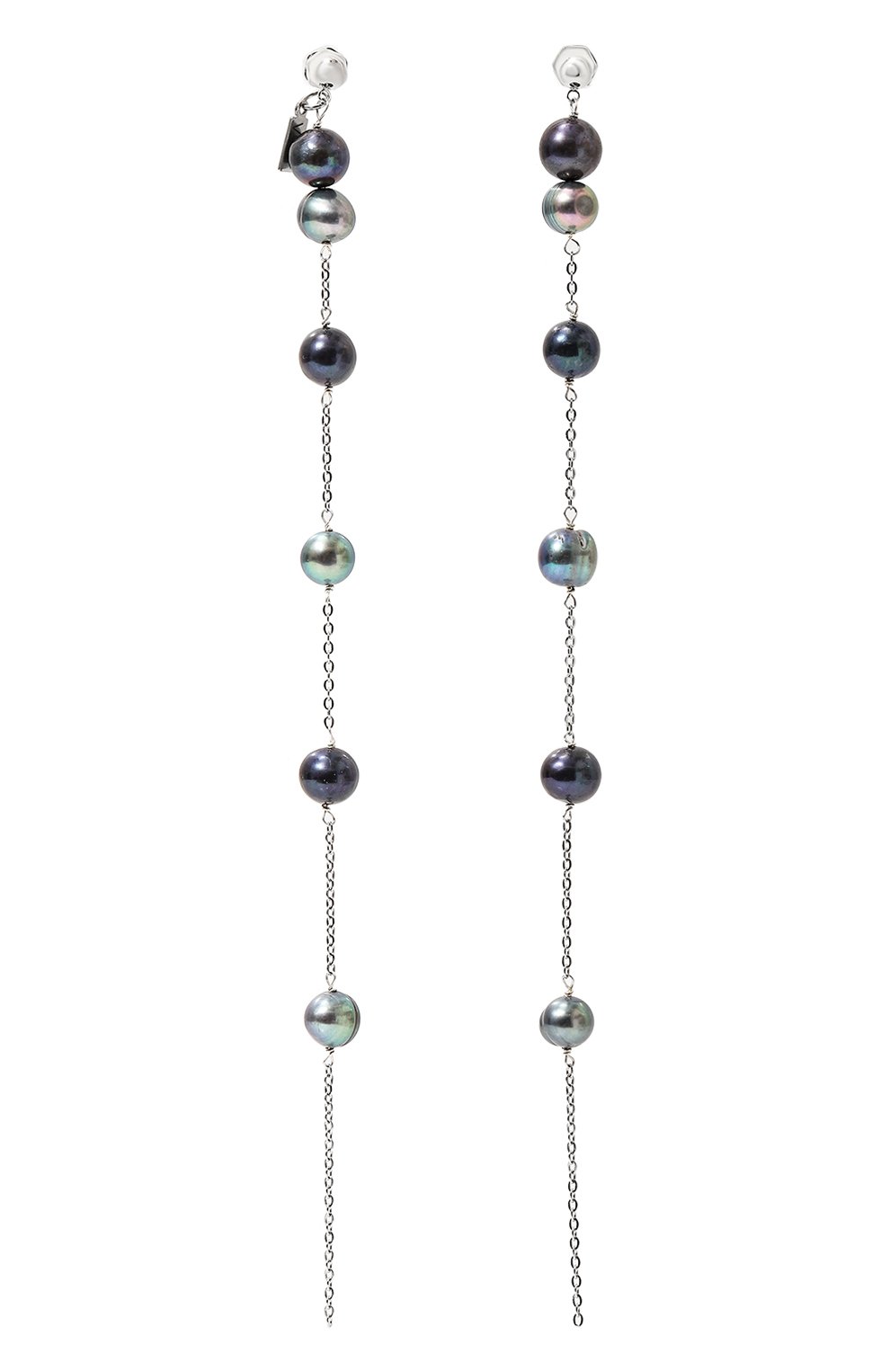 Серьги VIEN серебряного цвета по цене 21900 руб., арт. 2324-151P, фото 1 Серьги VIEN, арт. 2324-151P, фото 1