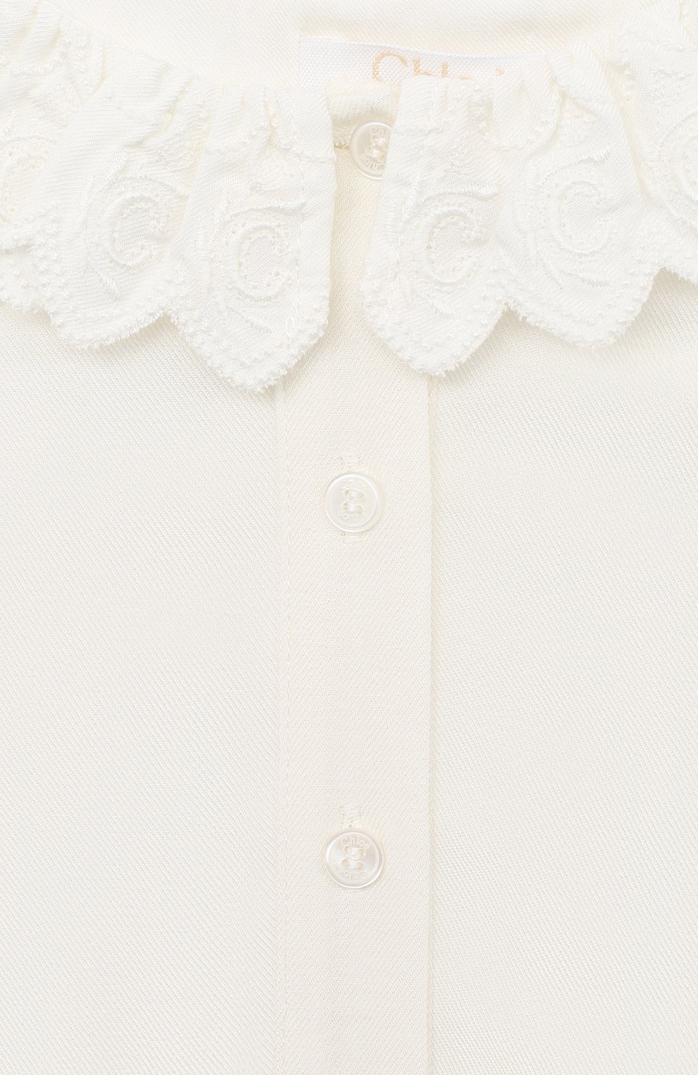 Блузка CHLOÉ белого цвета по цене 24350 руб., арт. C15B41, фото 3 Блузка CHLOÉ, арт. C15B41, фото 3