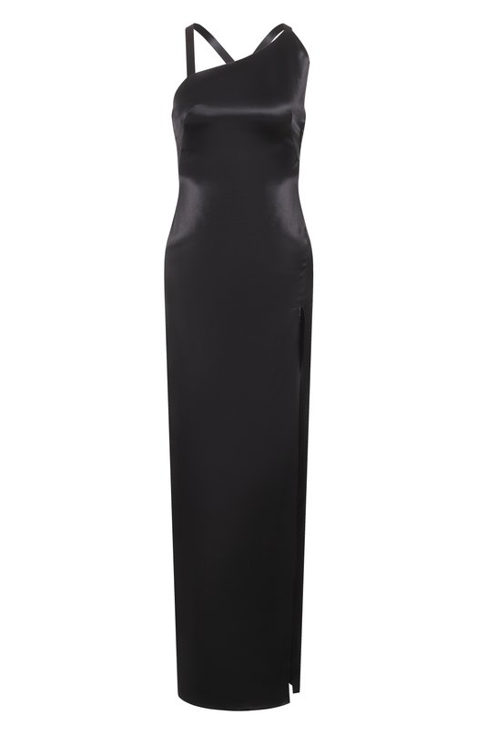 Атласное платье The Attico 260WCW00261/VVV102AA Чёрный 260WCW00261/VVV102AA