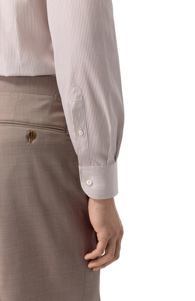 Хлопковая сорочка CORNELIANI коричневого цвета по цене 44850 руб., арт. 27P100/2711311, фото 5 Хлопковая сорочка CORNELIANI, арт. 27P100/2711311, фото 5