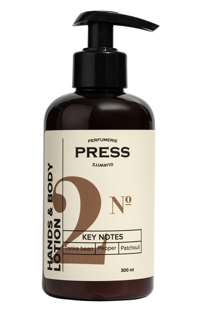 Женского увлажняющий лосьон для рук и тела tonka bean, pepper, patchouli (300ml) PRESS GURWITZ PERFUMERIE, арт. 4631159194072