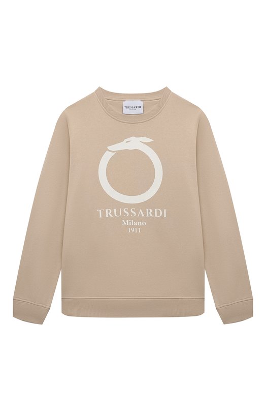 

Хлопковый свитшот Trussardi junior, Бежевый