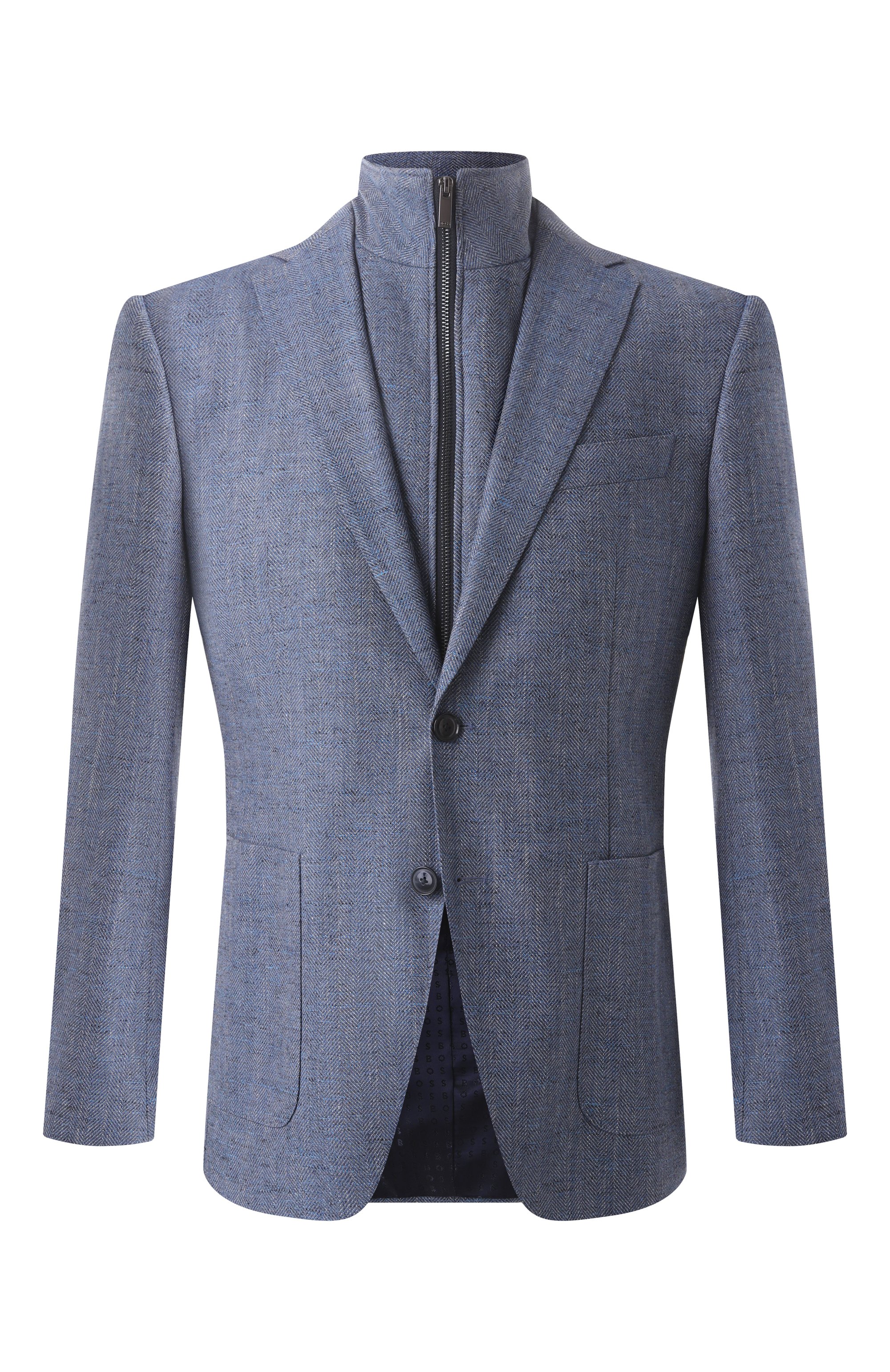 Пиджак из шерсти и хлопка BOSS, арт. 50535047, фото 1