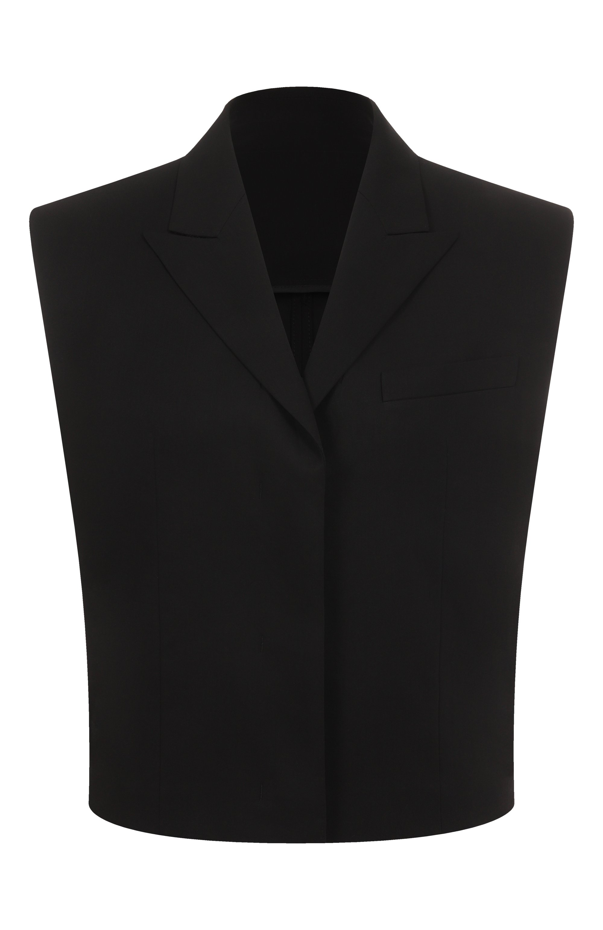 Хлопковый жилет JUUN.J черного цвета по цене 76100 руб., арт. JW5511W50, фото 1 Хлопковый жилет JUUN.J, арт. JW5511W50, фото 1