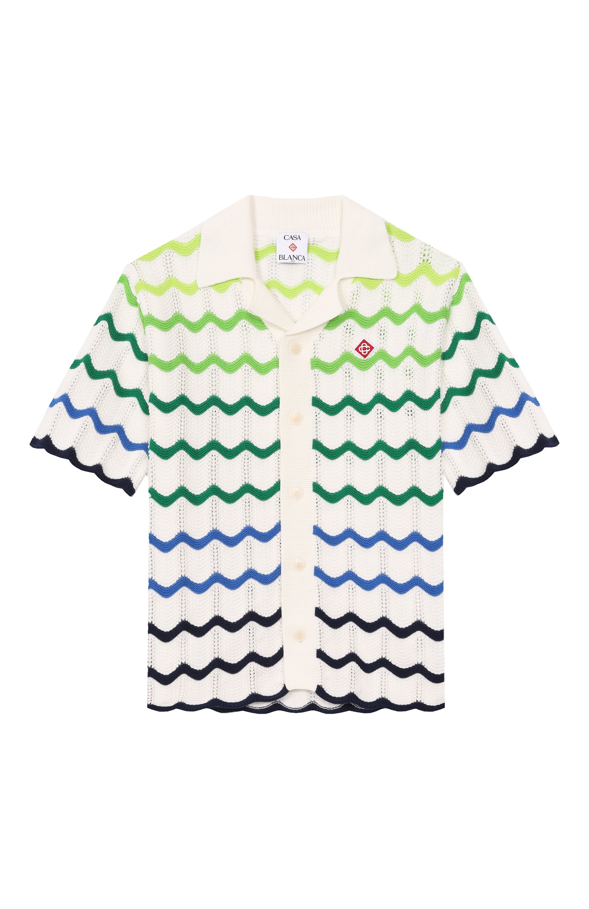 Хлопковое поло CASABLANCA, арт. K-SP26-KW-969-02-EX-BC, фото 1