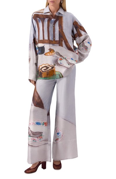 Шелковая рубашка NANUSHKA, арт. NU25SSTP37850, фото 2