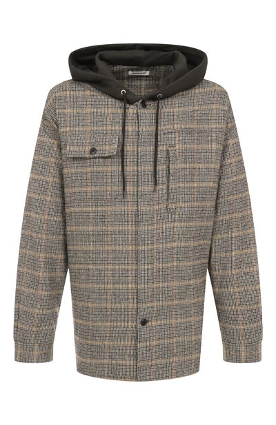 Мужская рубашка из хлопка и шерсти UNDERCOVER, арт. UP2E4407-1