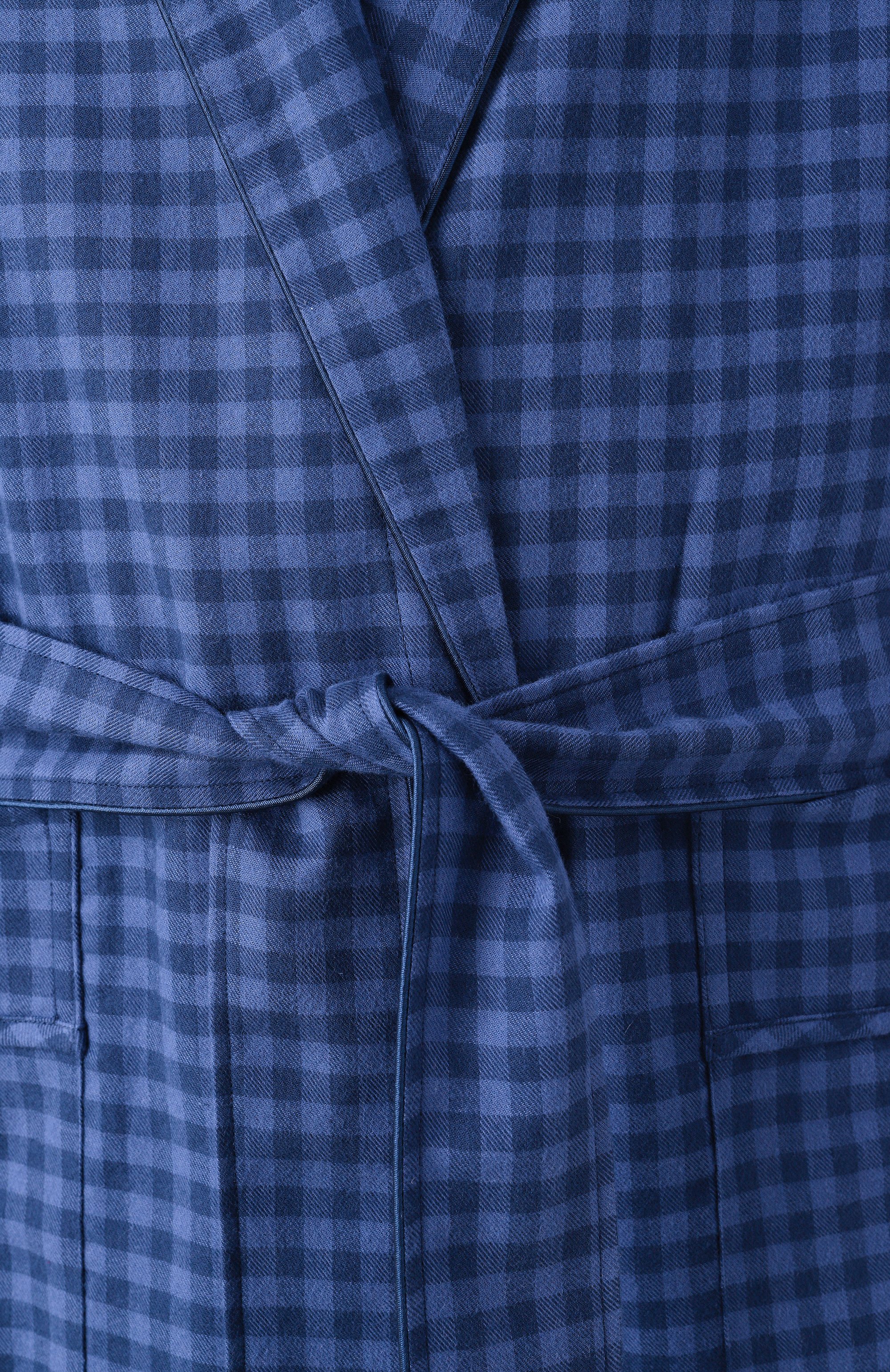 Халат из хлопка и шерсти ZIMMERLI, арт. 4600-75143, фото 6