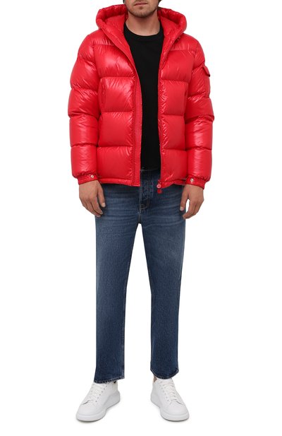 Пуховик ecrins MONCLER красного цвета по цене 128500 руб., арт. G2-091-1A001-68-68950, фото 2 Пуховик ecrins MONCLER, арт. G2-091-1A001-68-68950, фото 2