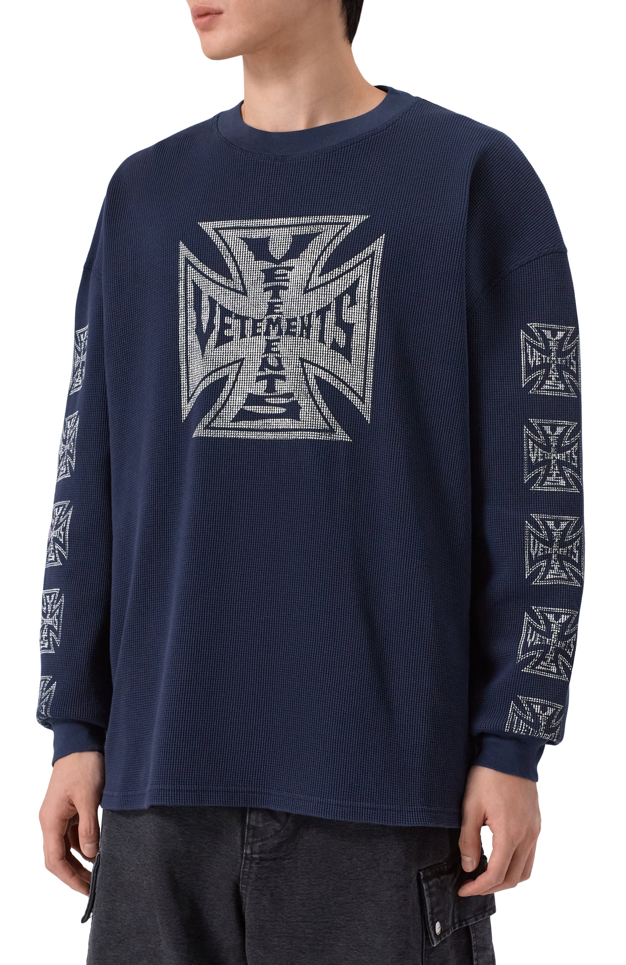 Хлоп ковый лонгслив VETEMENTS, арт. ME76LS182U/1220 JERSEY, фото 3