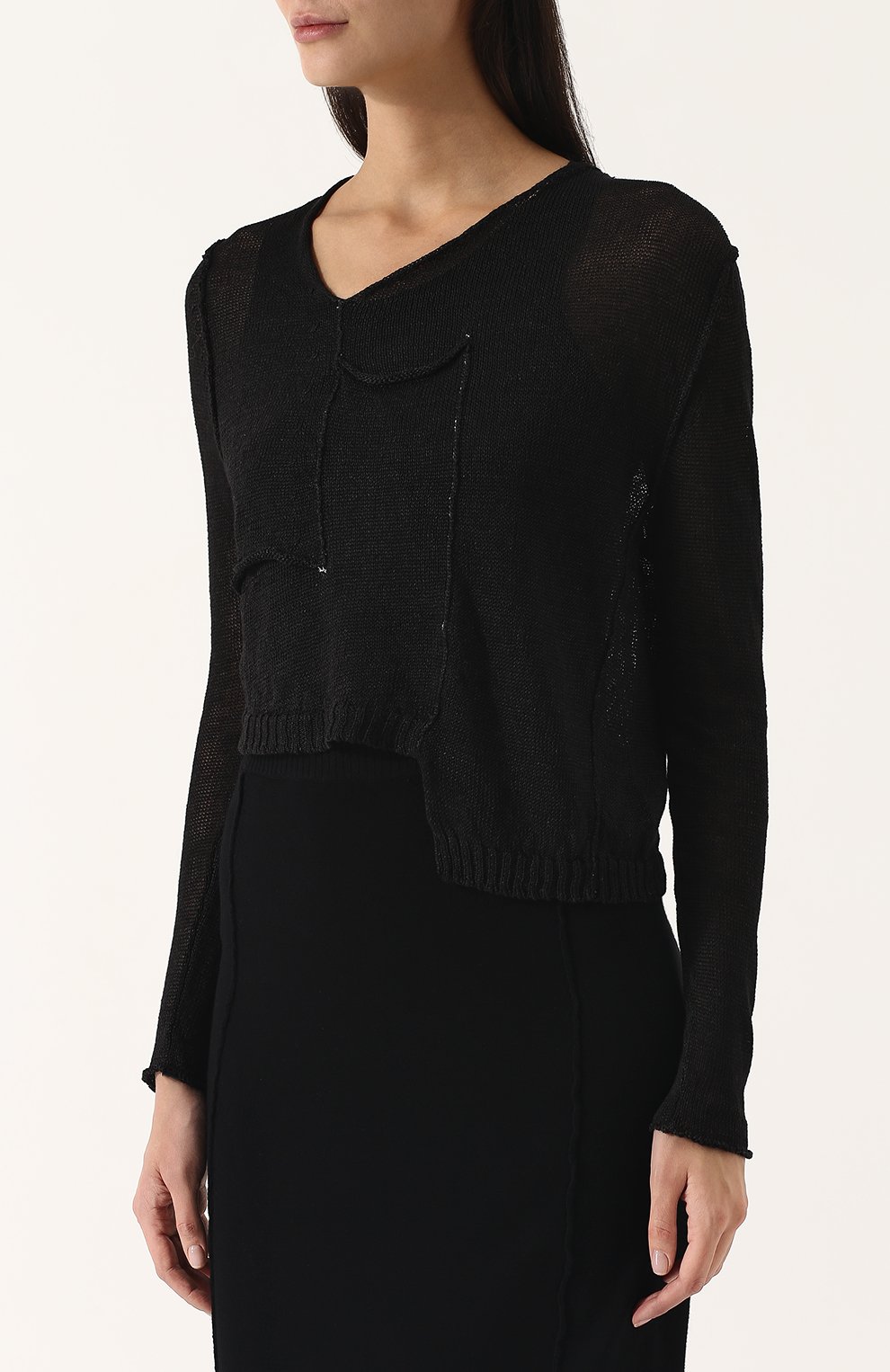 Пуловер с v-образным вырезом из льна ISABEL BENENATO, арт. WK31S18, фото 3