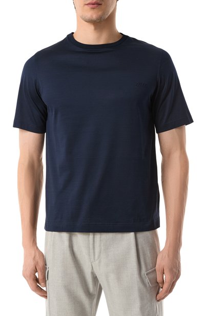 Хлопковая футболка ZILLI, арт. TSR02HM0110VZL000, фото 3