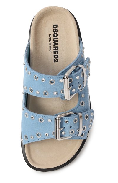 Замшевые шлепанцы DSQUARED2, арт. 80188/VAR1/28-35, фото 4