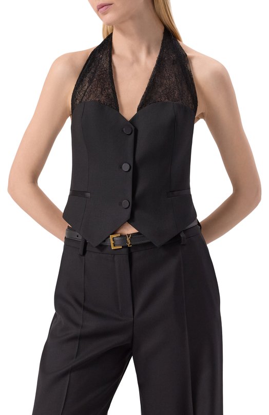 Шерстяной жилет Nina Ricci 25PCT0017/WV0322 Чёрный  25PCT0017/WV0322 Фото 3