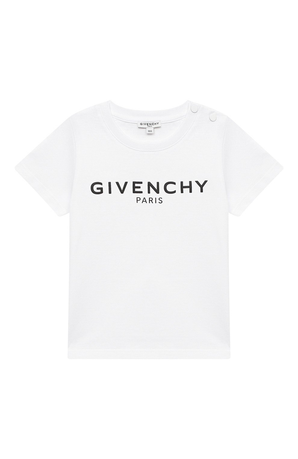 Хлопковая футболка GIVENCHY белого цвета по цене 12200 руб., арт. H05J16, фото 1 Хлопковая футболка GIVENCHY, арт. H05J16, фото 1