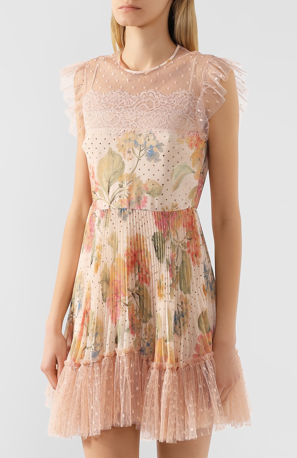 Платье REDVALENTINO бежевого цвета по цене 96950 руб., арт. TR3VAL40/4SL, фото 3 Платье REDVALENTINO, арт. TR3VAL40/4SL, фото 3