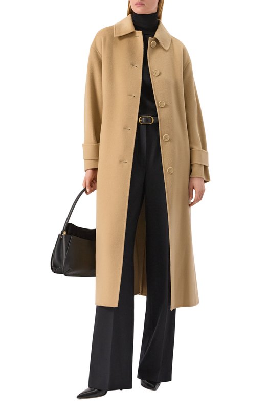 Пальто из шерсти и кашемира Max Mara Studio 0ZI0S0 Бежевый  0ZI0S0 Фото 2