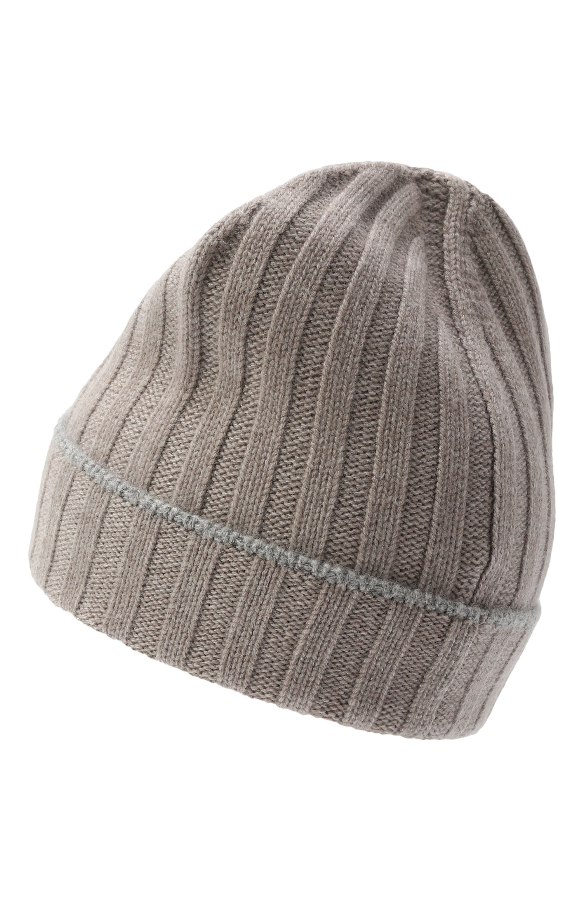 Кашемировая шапка BRUNELLO CUCINELLI бежевого цвета по цене 48200 руб., арт. M2240900, фото 2 Кашемировая шапка BRUNELLO CUCINELLI, арт. M2240900, фото 2