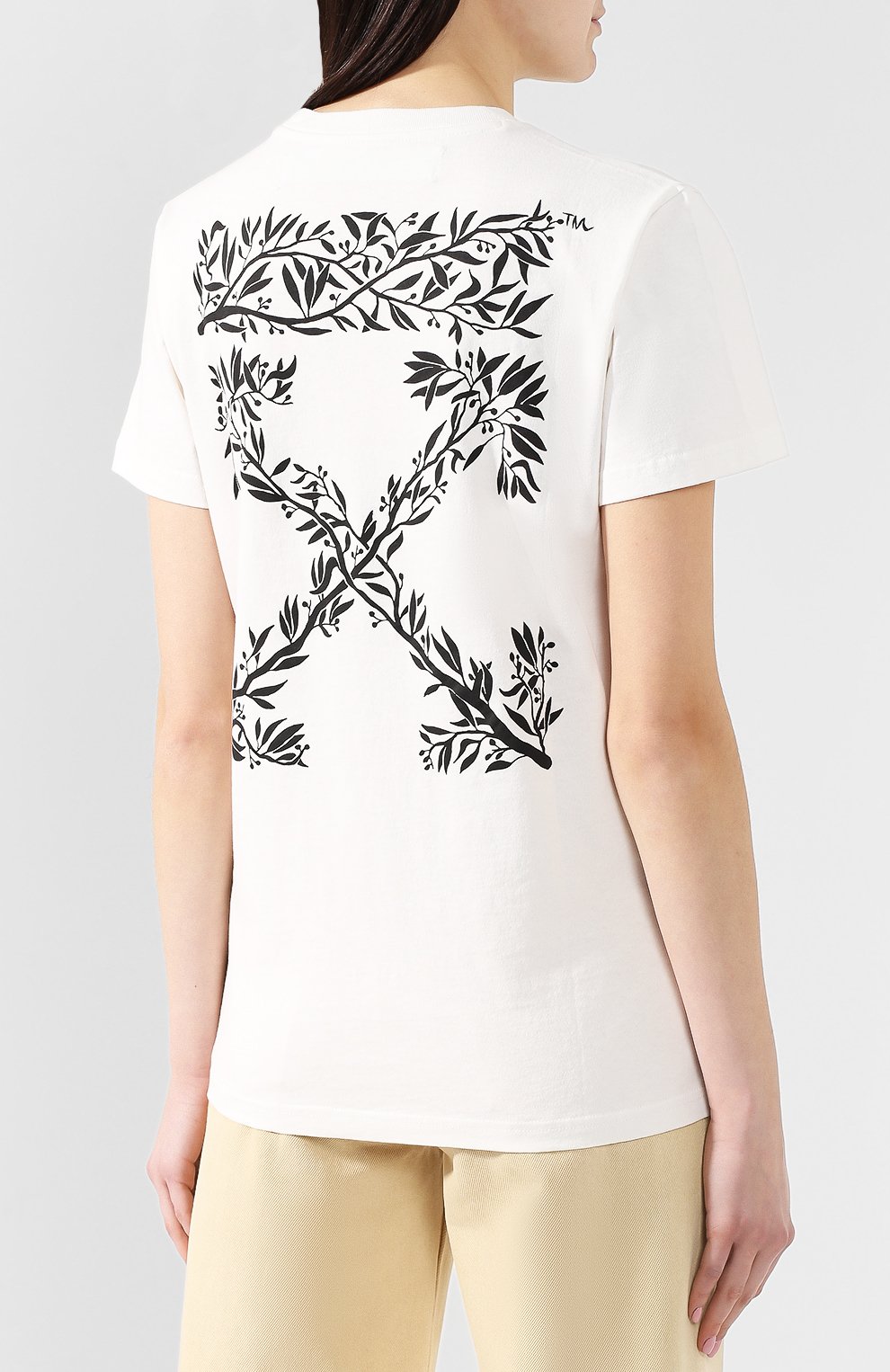 Хлопковая футболка OFF-WHITE, арт. 0WAA049S19B070590110, фото 4