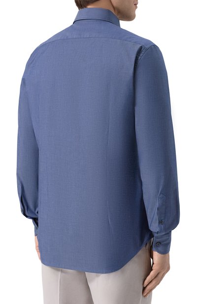 Хлопковая рубашка CORNELIANI, арт. 25P156-2511472, фото 4