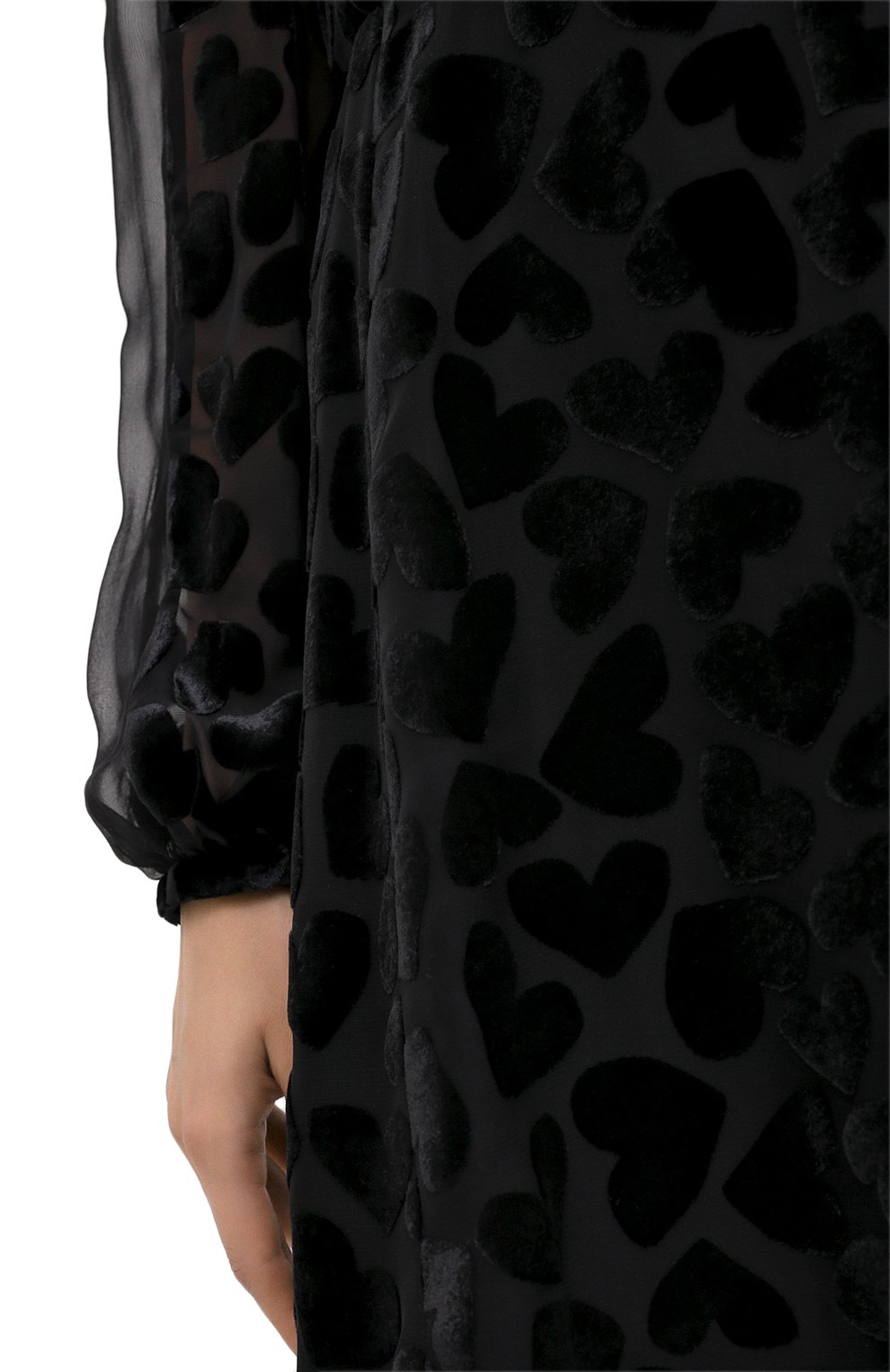 Платье из вискозы и шелка SAINT LAURENT, арт. 627116/Y5B11, фото 5
