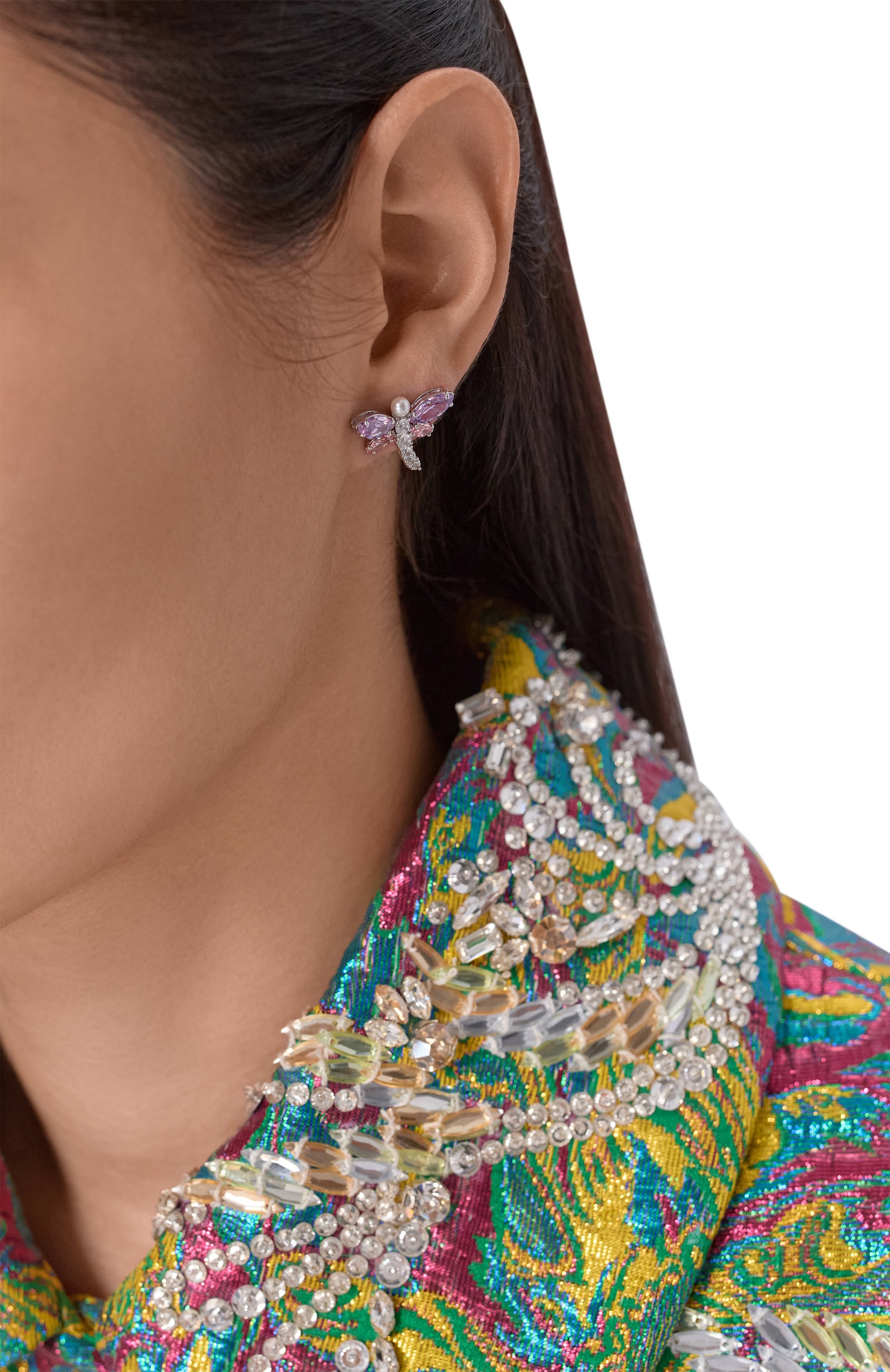 Серьги swarovski x ariana grande SWAROVSKI разноцветного цвета по цене 19850 руб., арт. 5737371, фото 2 Серьги swarovski x ariana grande SWAROVSKI, арт. 5737371, фото 2