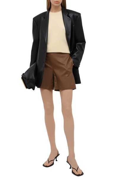 Кожаные шорты VINCE, арт. V720421922, фото 2